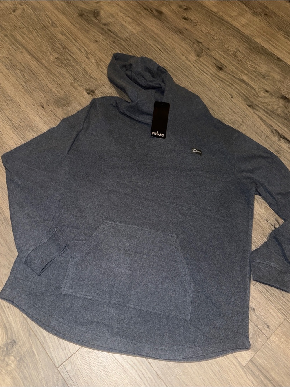 Primo Men's Crewneck Sweater Hoodie - Dark Blue Gray